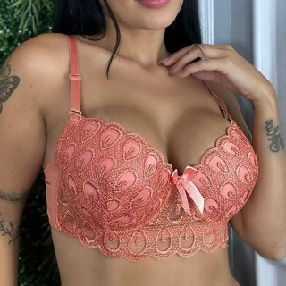 Kit 2 Sutiãs com Bojo Bolha em Renda Sexy Moda Íntima Feminina Lingerie Sensual
