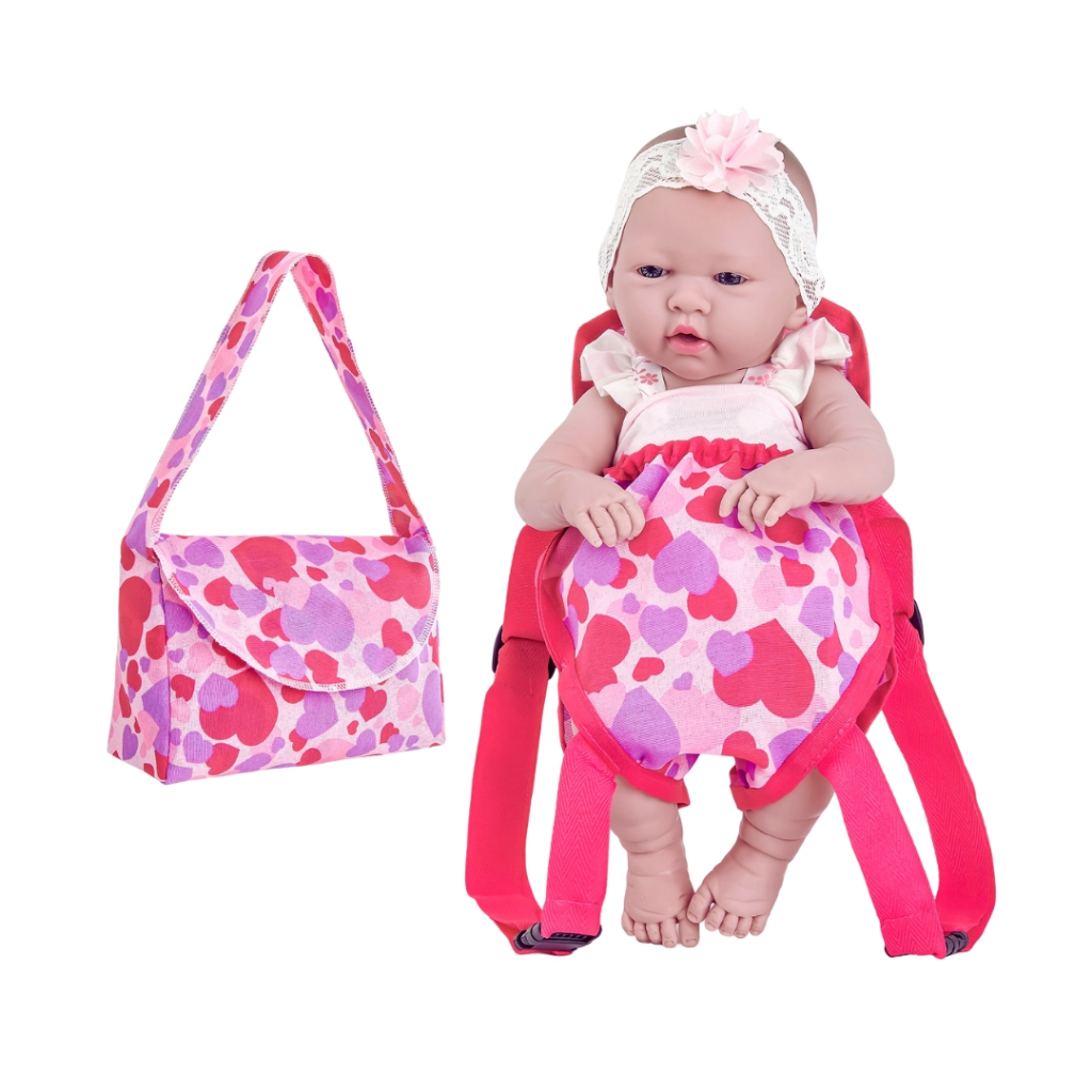 Canguru de Boneca Bebê Reborn + Bolsinha Exclusiva