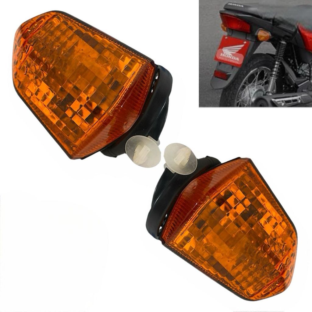 Par Pisca Modelo Original Pop 110i Traseiro 2016 Até 2024 Lente Laranja em Oferta na Shopee