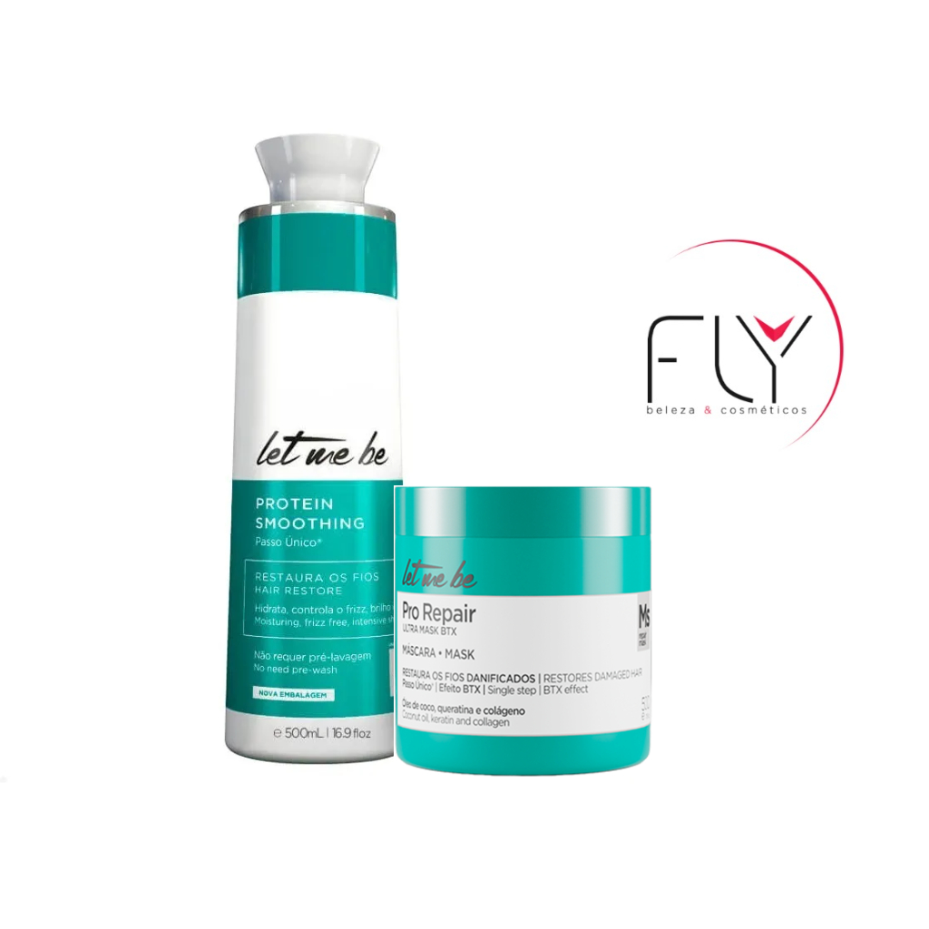 Escova Progressiva Let Me Be S/formol 500ml+ Btx Pro Repair Let Me Be 500gramas.Envio imediato.