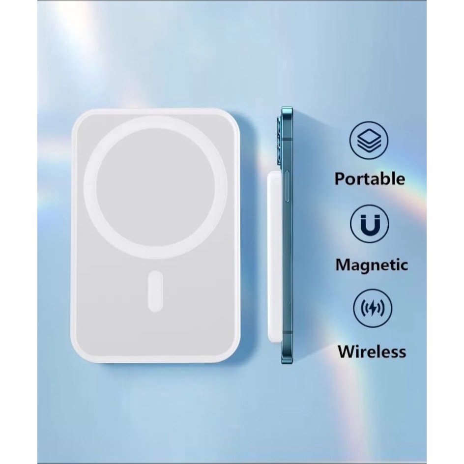 Magsafe Bateria Portátil Powerbank Para iPhone 12 / 13 Pro Max Mini bateria externa Portátil Powerbank