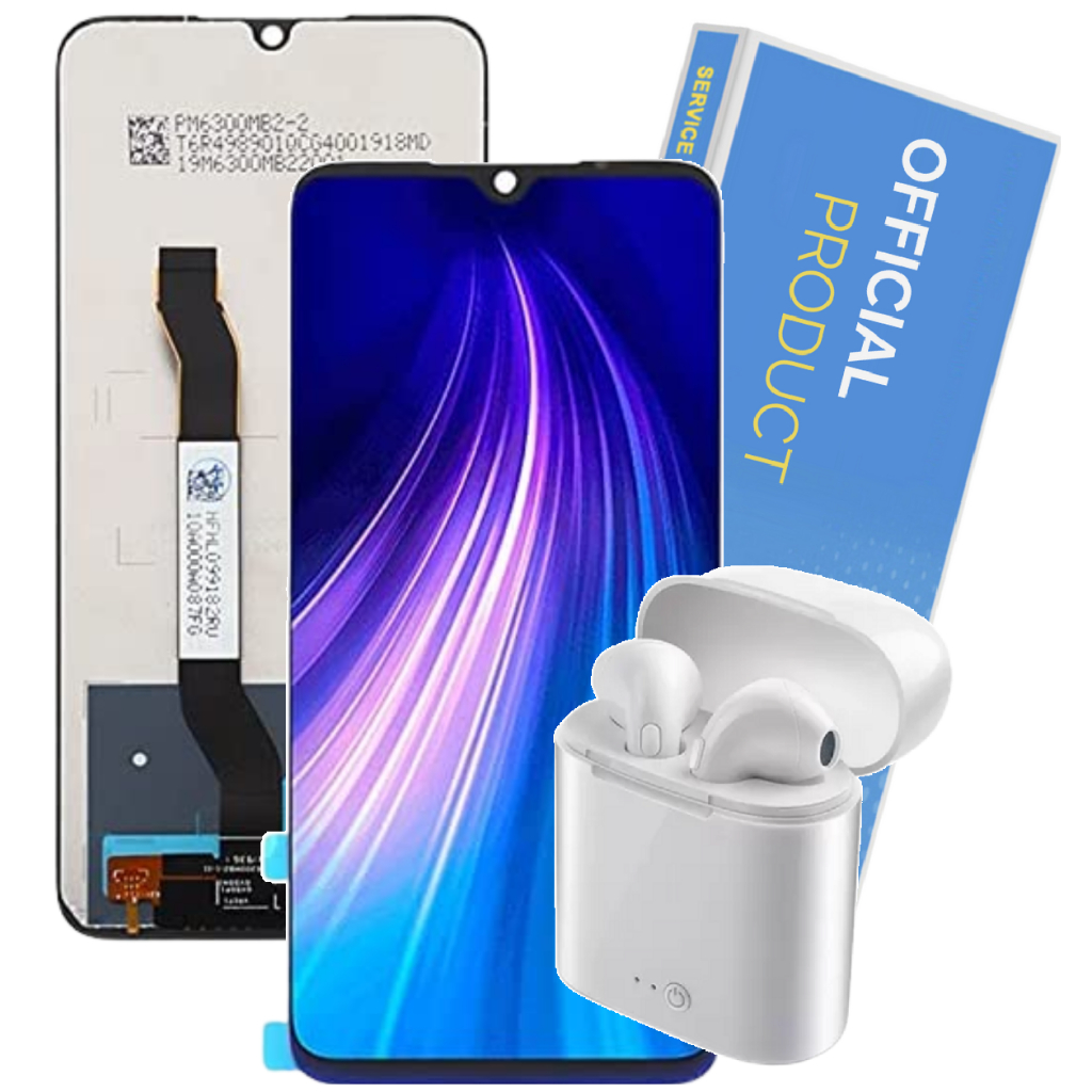 Tela Display Frontal Completa Compatível Xiaomi Redmi Note 8t + Fone + 1 Ano Gar