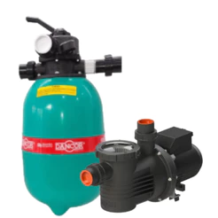 Filtro Dfr12 + Bomba 1/3 Cavalo Dancor Para Piscinas Até 30.000l