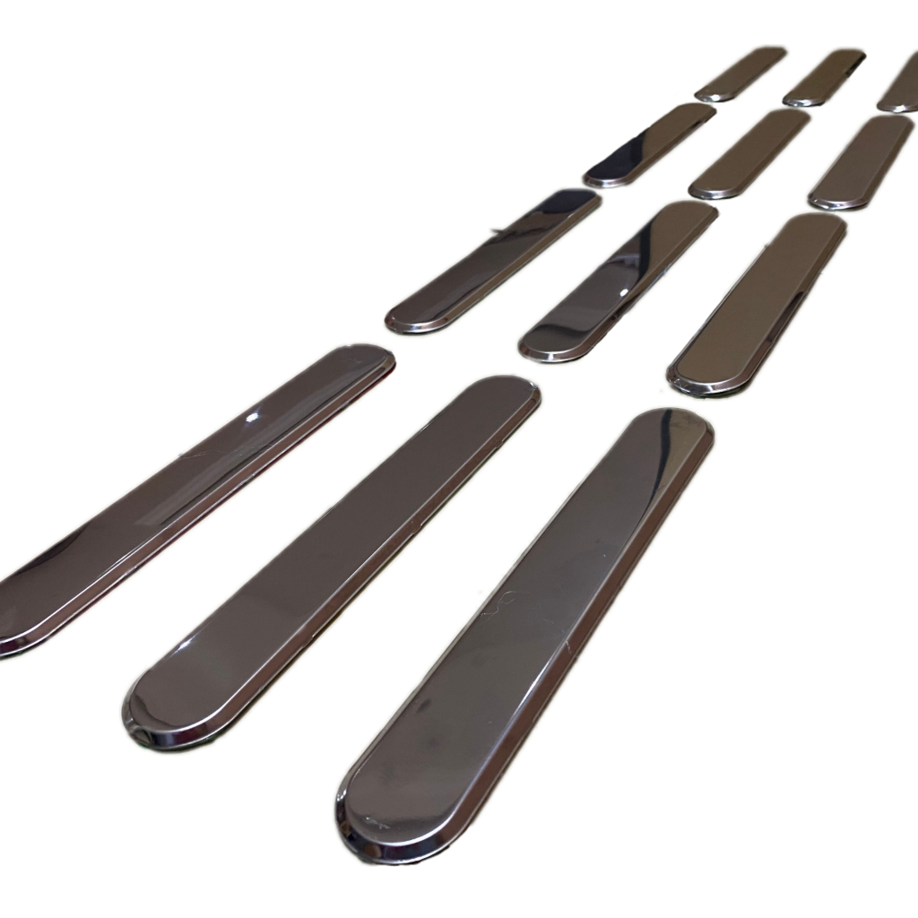 ELEMENTO TATIL DIRECIONAL INOX  ADESIVADO