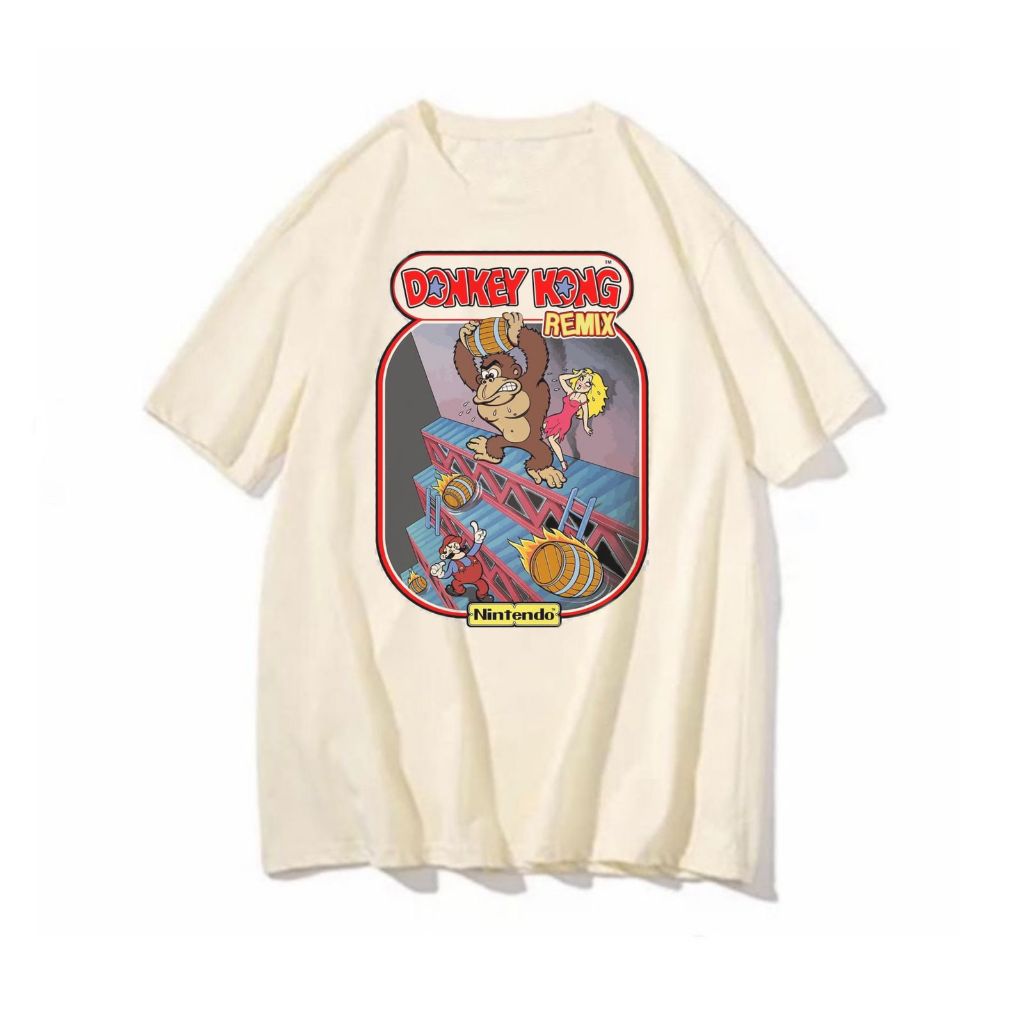 Camiseta Donkey Kong nintendo super blusa feminina masculina remix vintage classica gamer antigo
