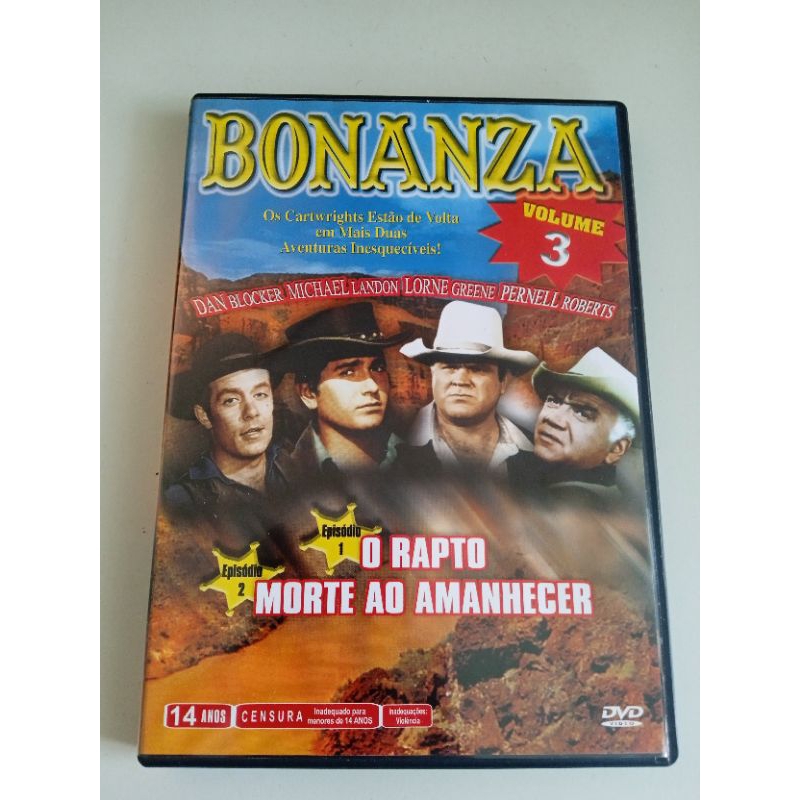 DVD filme Bonanza volume três perfeito estado mídia e capa
