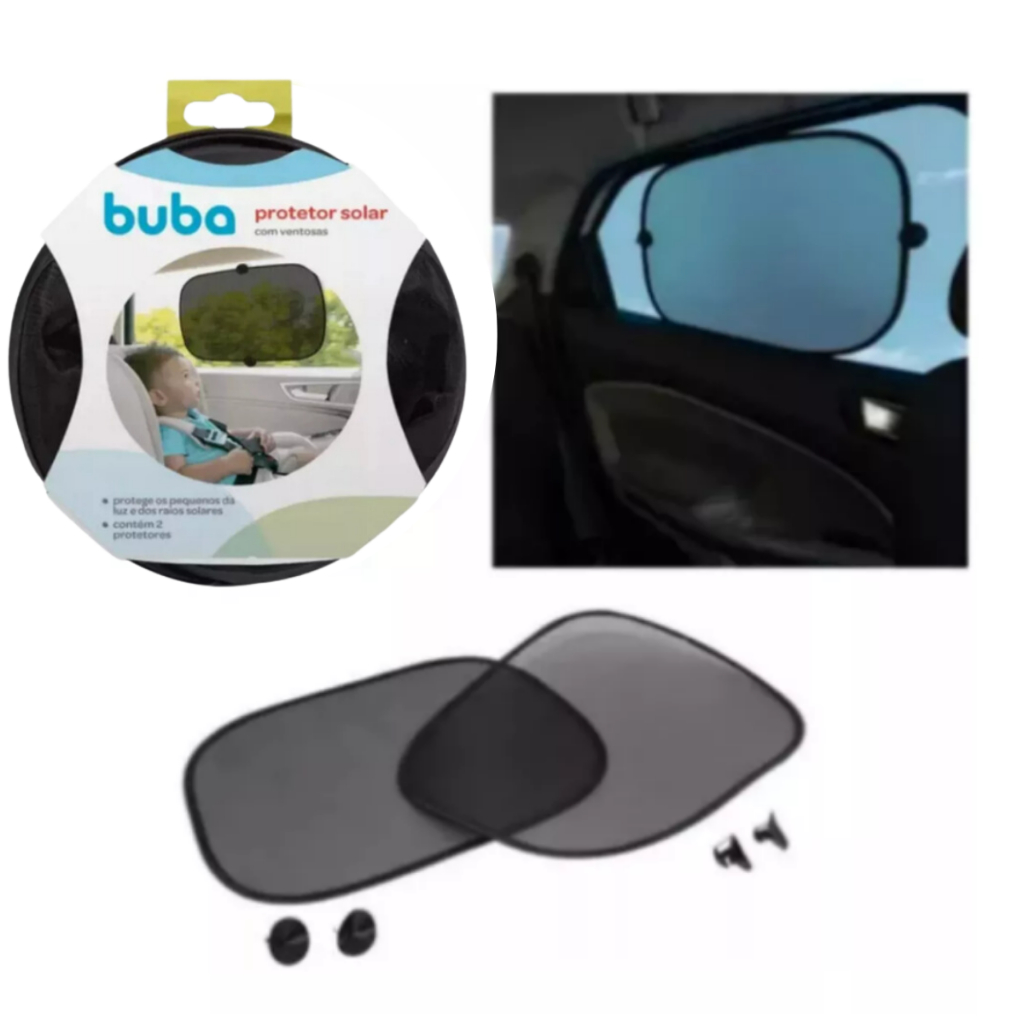 Kit 2 Blackout Tampa Janela Buba Protetor Solar Preto Com Ventosas Kit 2 Blackout Tampa Janela Buba Protetor Solar Preto Com Ventosas