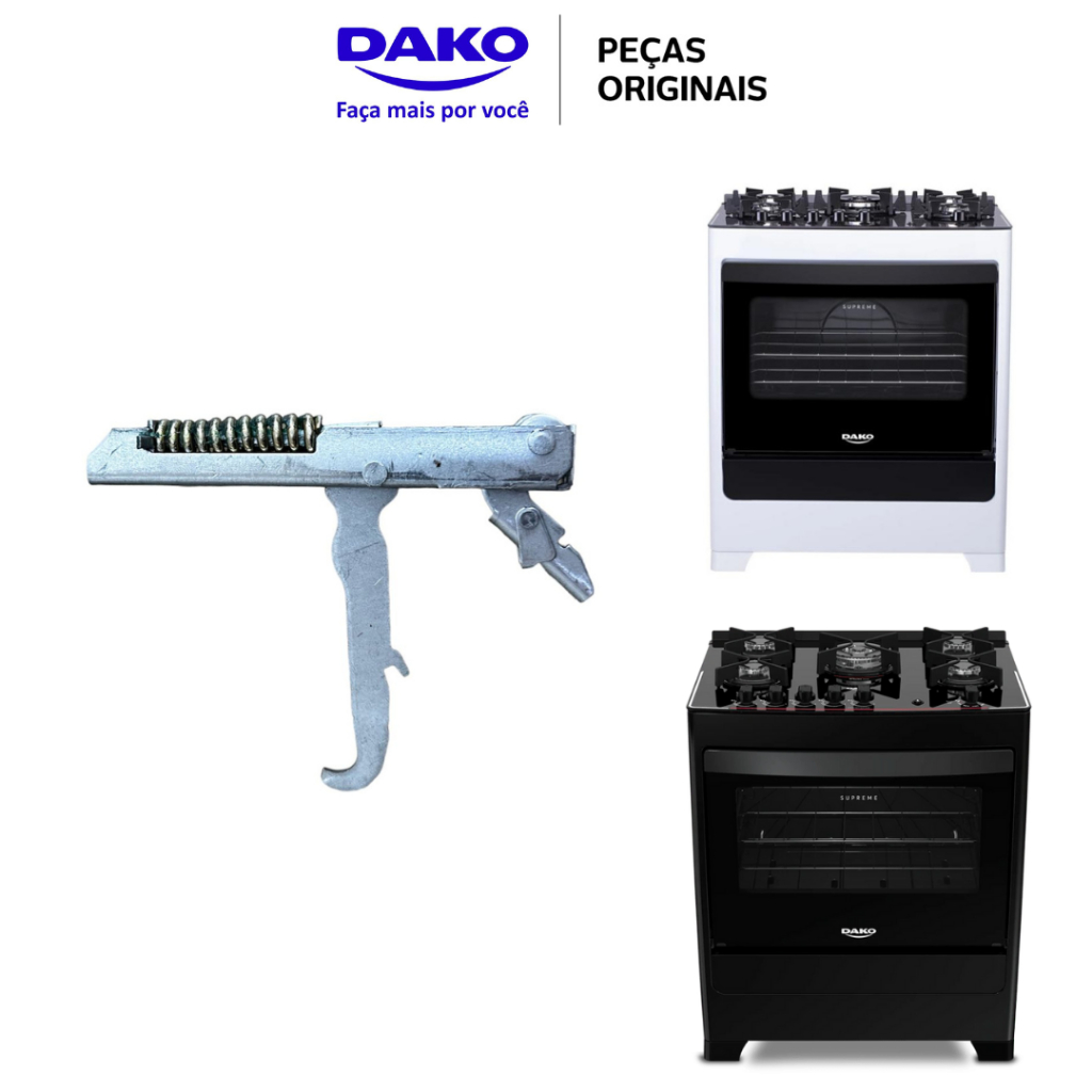 DOBRADIÇA MOLA PORTA FORNO FOGÃO DAKO SUPREME GLASS CODIGO 300000570/571/565/755