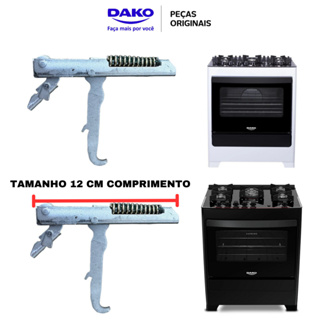 KIT DOBRADIÇAS MOLA PORTA FORNO FOGÃO DAKO SUPREME 300000570/571/755/565  ORIGINAL DE FABRICA. em Oferta na Shopee
