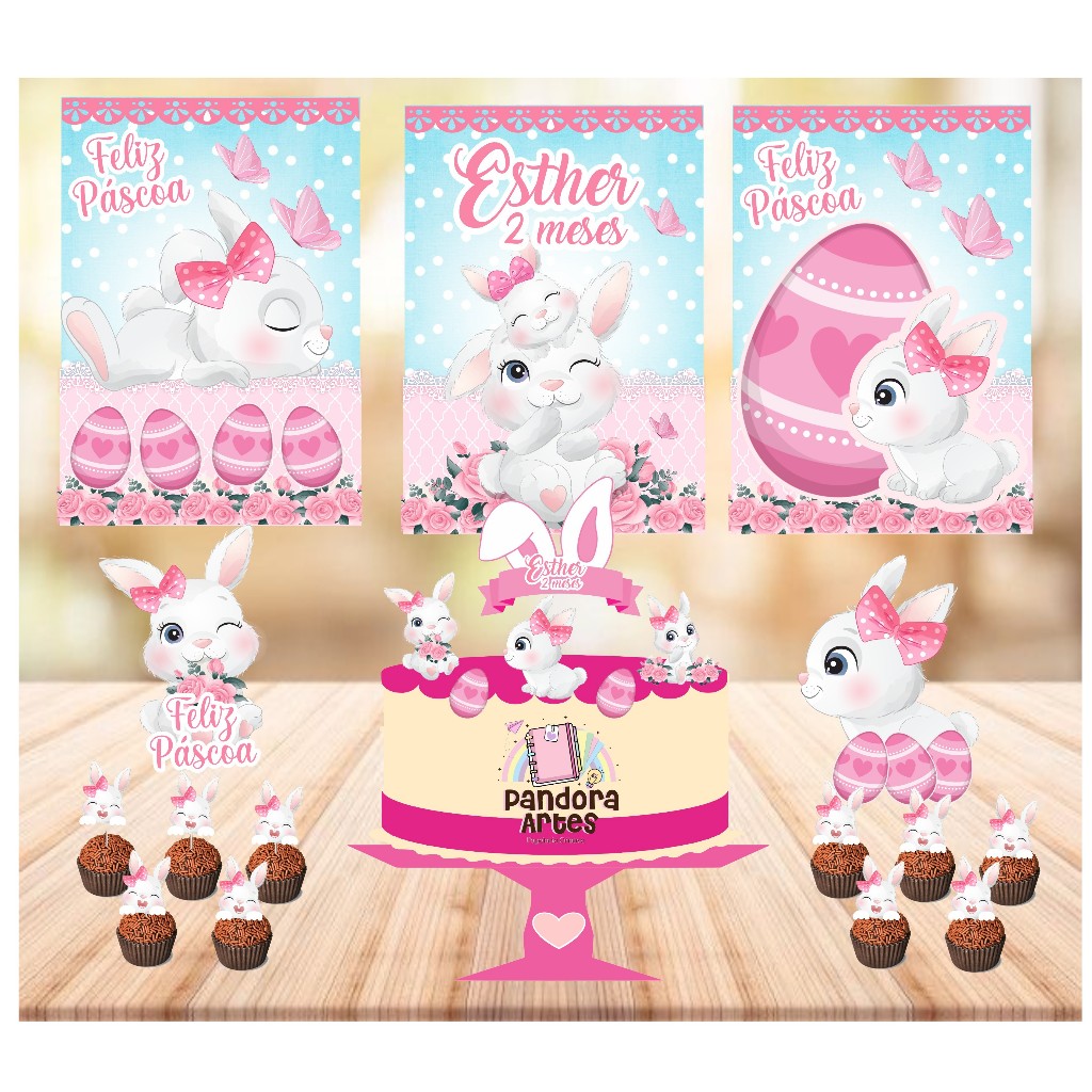 Kit festa Páscoa em Oferta na Shopee