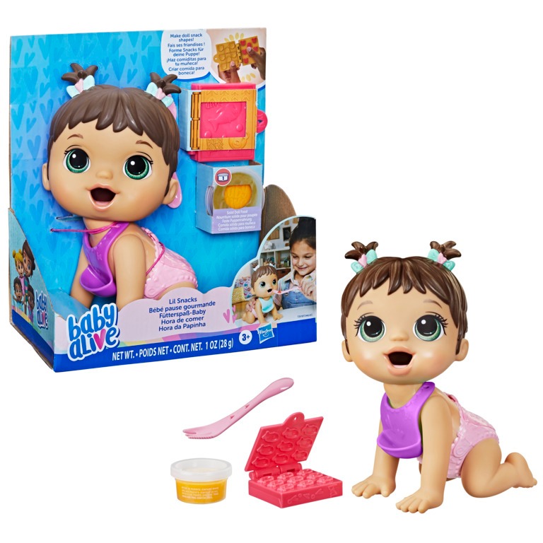Boneca Baby Alive Hora da Papinha Morena - Hasbro F2618 - Mom & Baby
