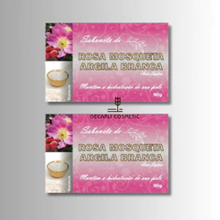 2 UN Sabonete Barra de Argila Branca Com Rosa Mosqueta 90g - Bionature