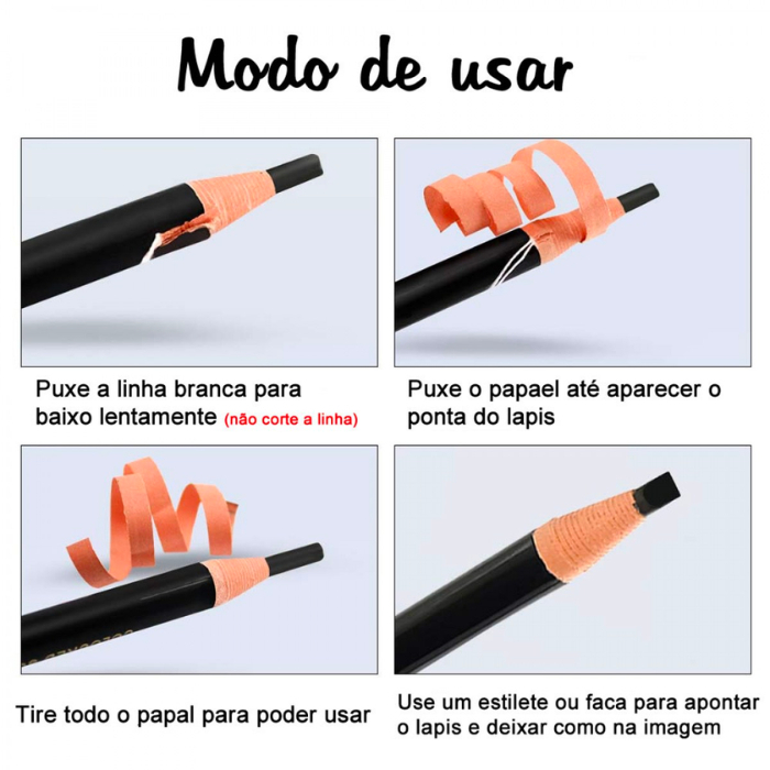 Lápis Dermatográfico Para Marcação Sobrancelhas Coloured Soft — imagem 2 de 2