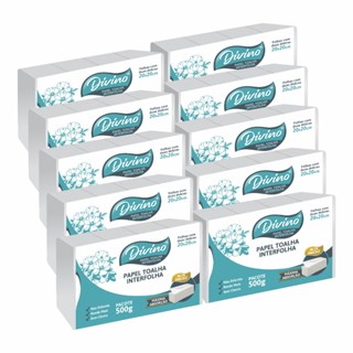 Papel Toalha Interfolha Branco Luxo Banheiro 10.000 Folhas