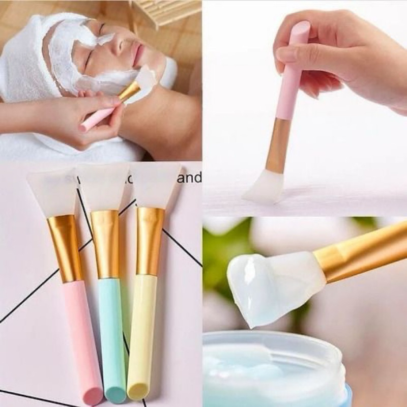 Espátula de Silicone para Skincare argila creme