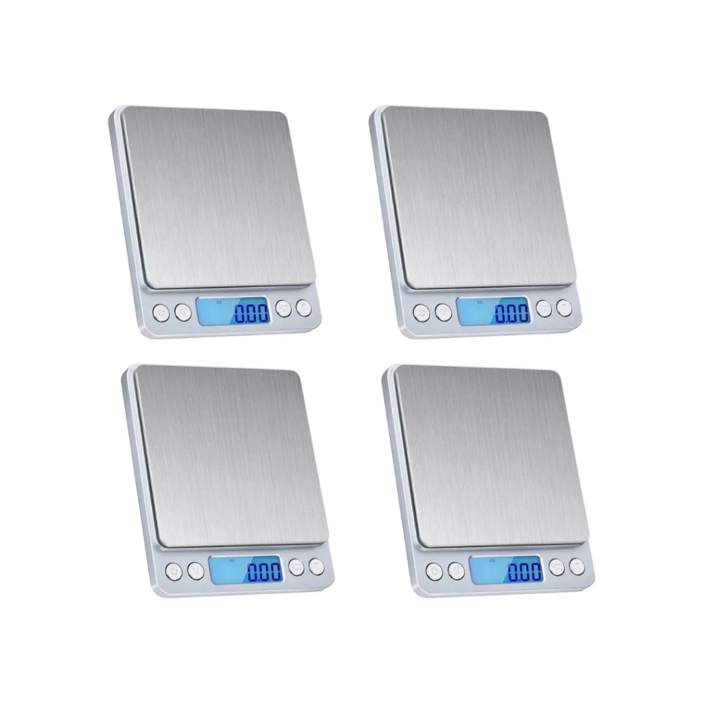 4 Unidades Balança Digital 2kg de Precisão 0.1g a 2000g