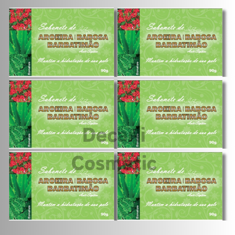 6 UN Sabonete Barra de Aroeira + Babosa + Barbatimão 90g - Bionature em Oferta na Shopee