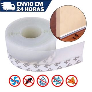 Fita Veda Fresta Porta Transparente 3m x 35mm Pivotante em Oferta na Shopee