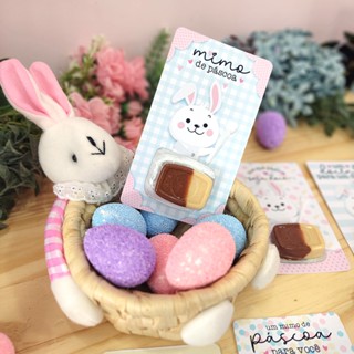 20 / 40 / 60 / 100 Tags Para Páscoa Chocolate Nucita Card Mimos Para Clientes Lembrancinha Personalizada