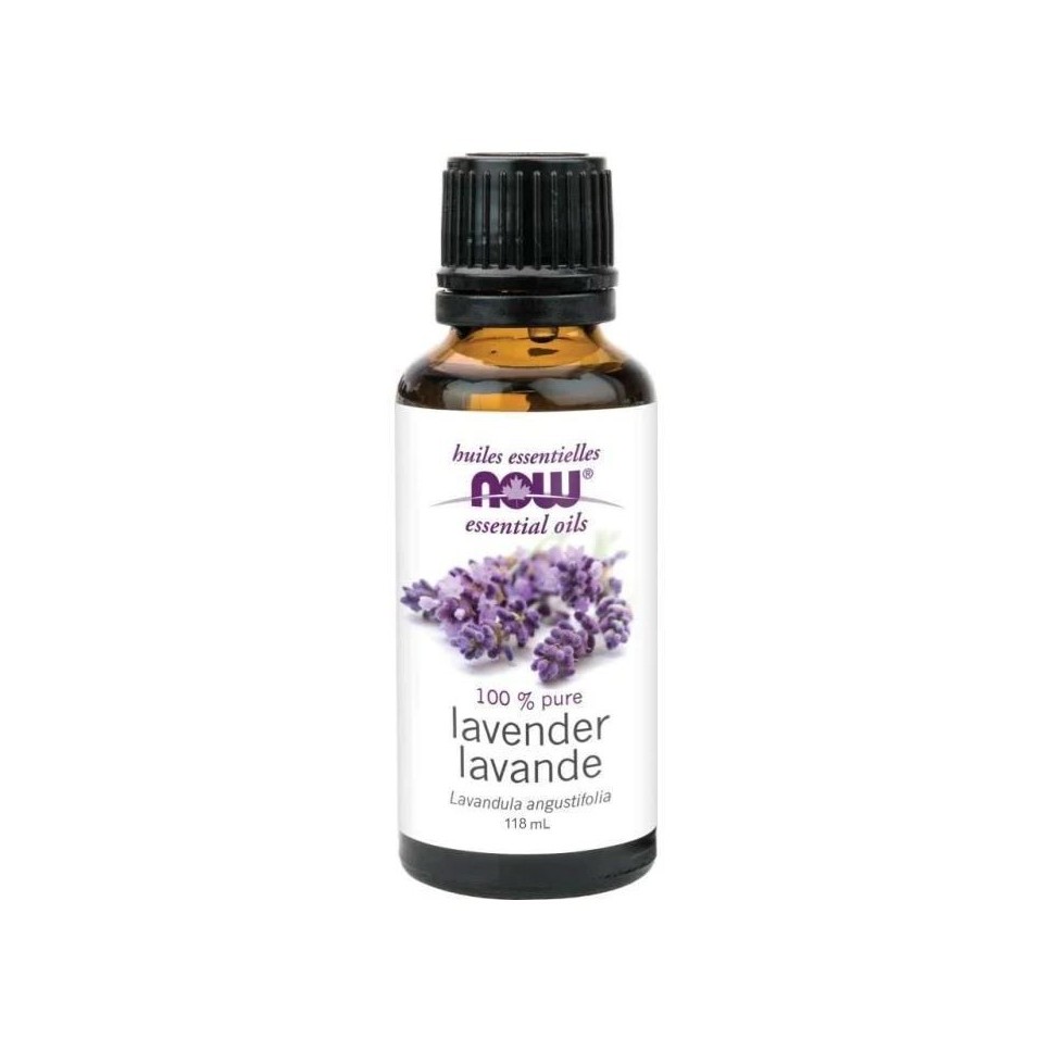 ÓLEO ESSENCIAL DE LAVANDA VIDRO GRANDE 30ML EUROPEU VERSÃO EUROPEIA FRANCESA NOW FOODS NOW ESSENTIAL OIL IMPORTADO