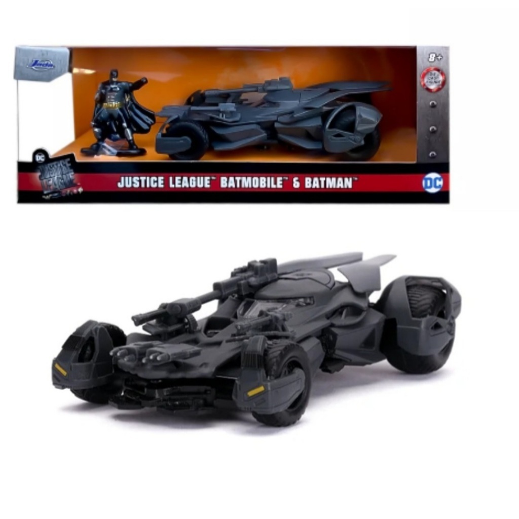 Miniatura Batmóvel Liga Da Justiça Boneco Batman 1/32 Jada