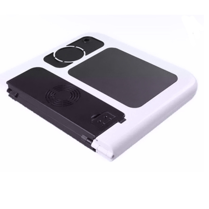 Mesa Articulada Dobravel P/ Notebook Com Cooler Sofa Cama