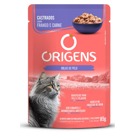 Sache Origens Petisco Premium Especial Gatos Adultos E Filhotes Sabores - Caixa 18 unidades