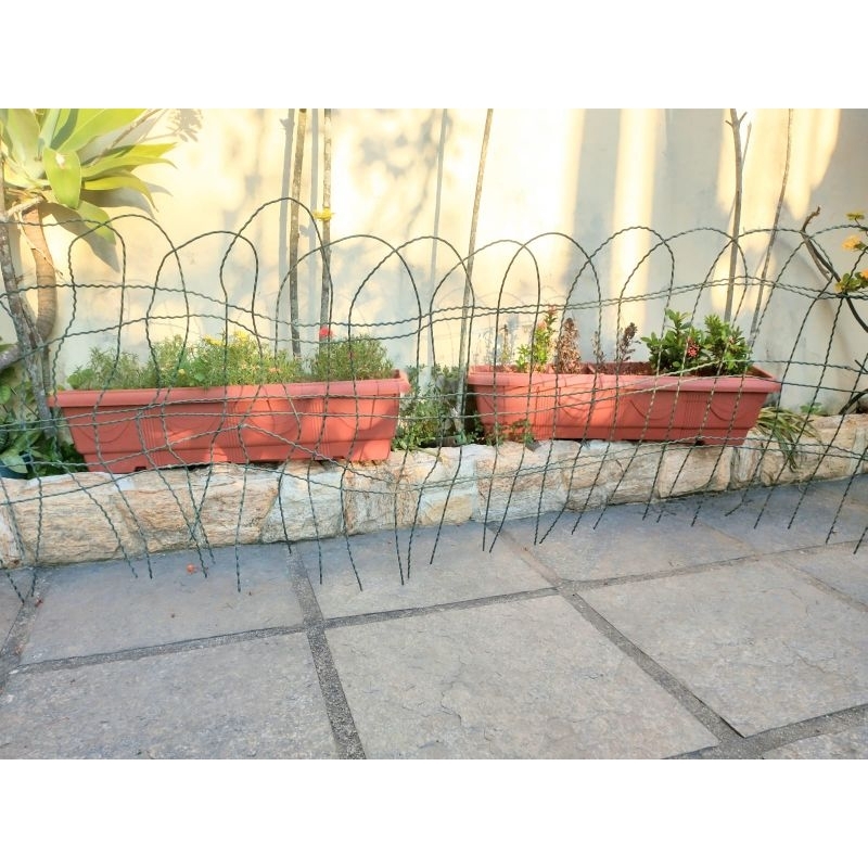 tela / cerca decorativa para jardim