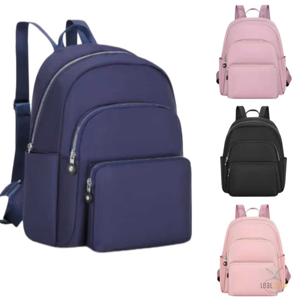 Mochila de Moda Feminina Casual Cor Sólida Mochila de Cor Sólida Trendy College Estudante Viagem Grande Capacidade Mochila Pequena
