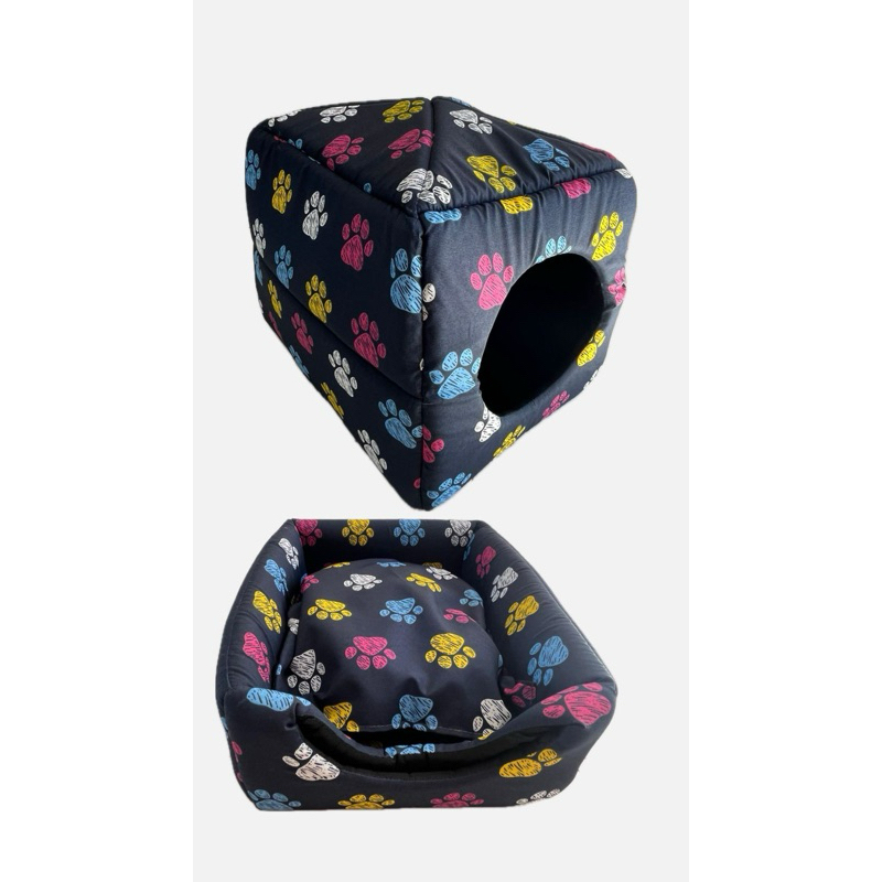 Caminha Pet Toca Iglu 2 em 1 para Cães e Gatos com Almofada Inclusa TAMANHO(M)