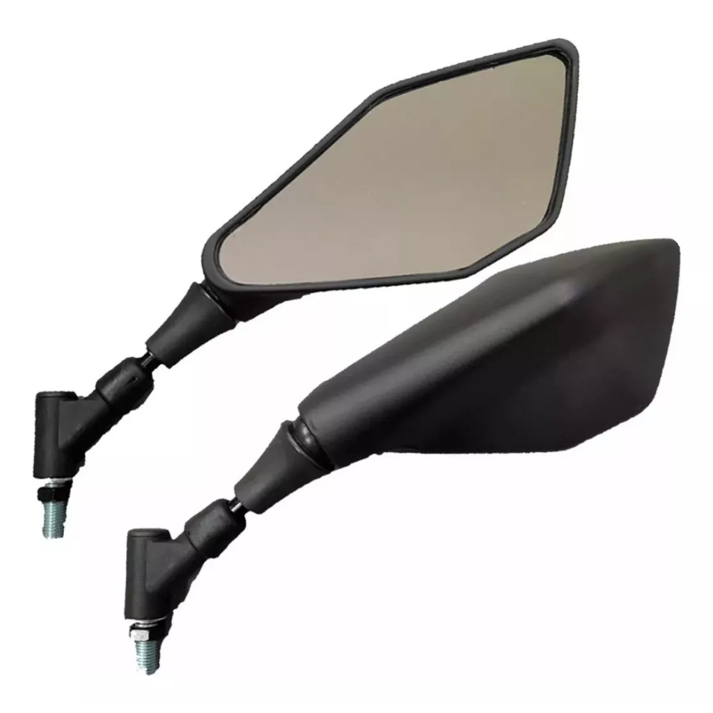 Par De Retrovisor Kawasaki Z400 Giro 360 Curto/Longo Yes Dk160 Pop Biz Twister Titan Fan 150/160