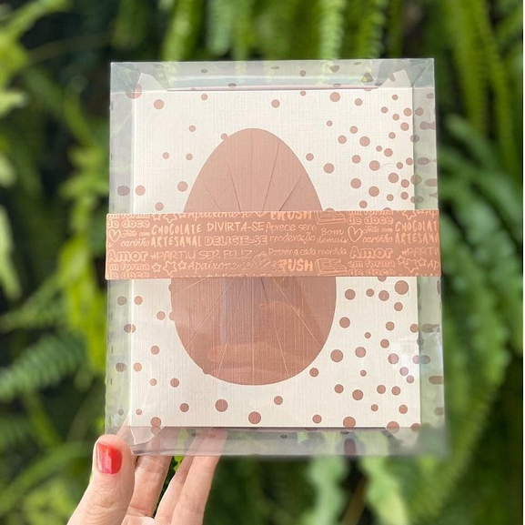 Caixa Ovo de Colher de 500g - Classic Rose Gold - 05 unidades - Ideia Embalagens - Rizzo