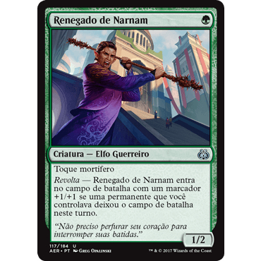 Renegado de Narnam (Elgo / Guerreiro) - Magic The Gathering