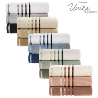 Toalha De Rosto Karsten Lumina Toque Macio 100% Algodão Ótima Absorção Fio Penteado