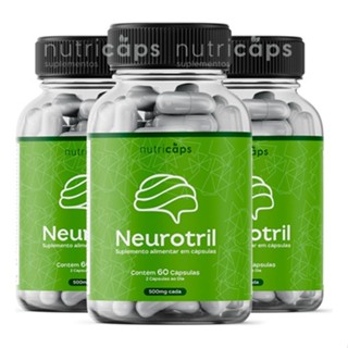 Kit 3 Neurotril Original 60 Caps - Formula Avançada Memoria