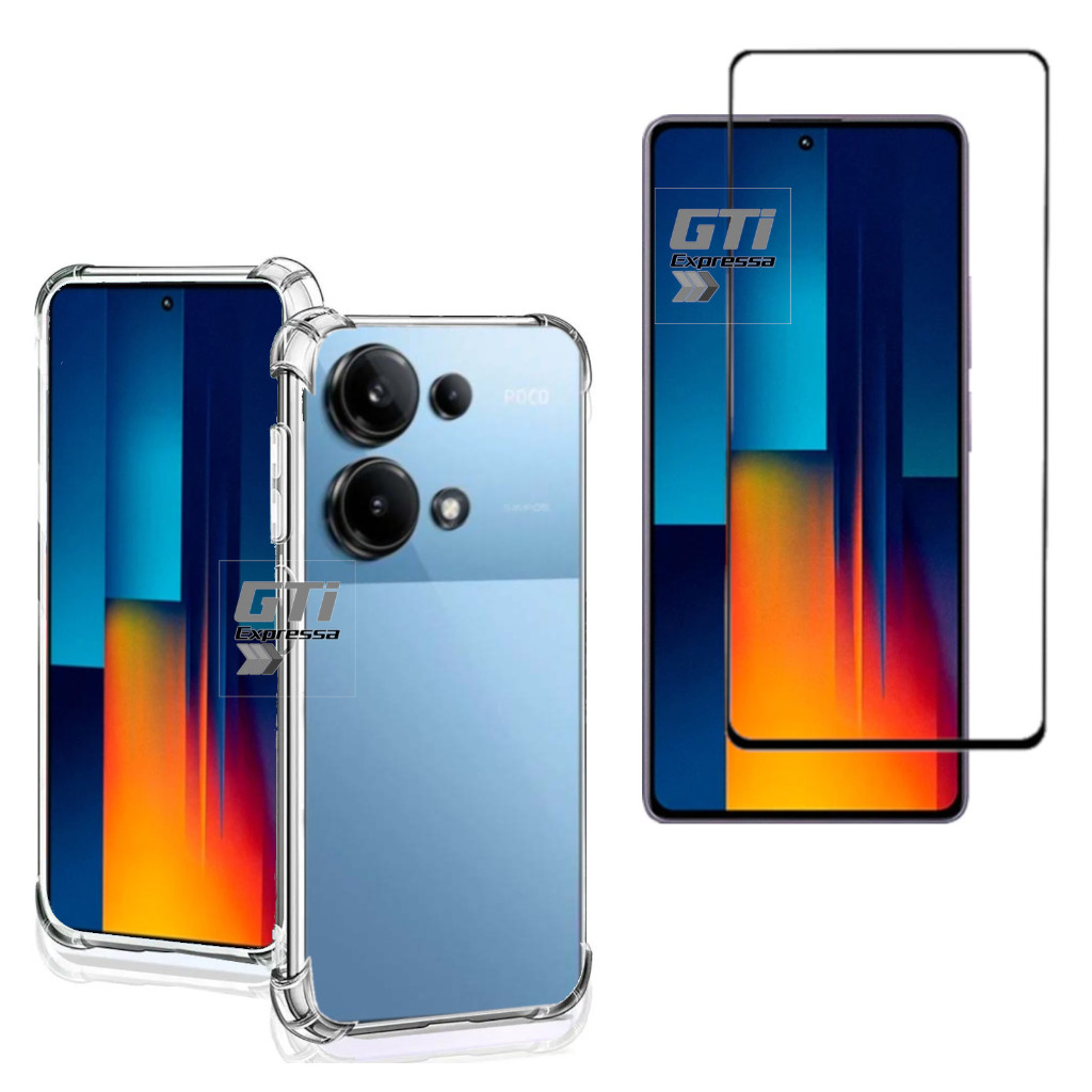 Capas  Películas Ou Kit Para Xiaomi Poco M6 Pro 4G em Oferta na Shopee