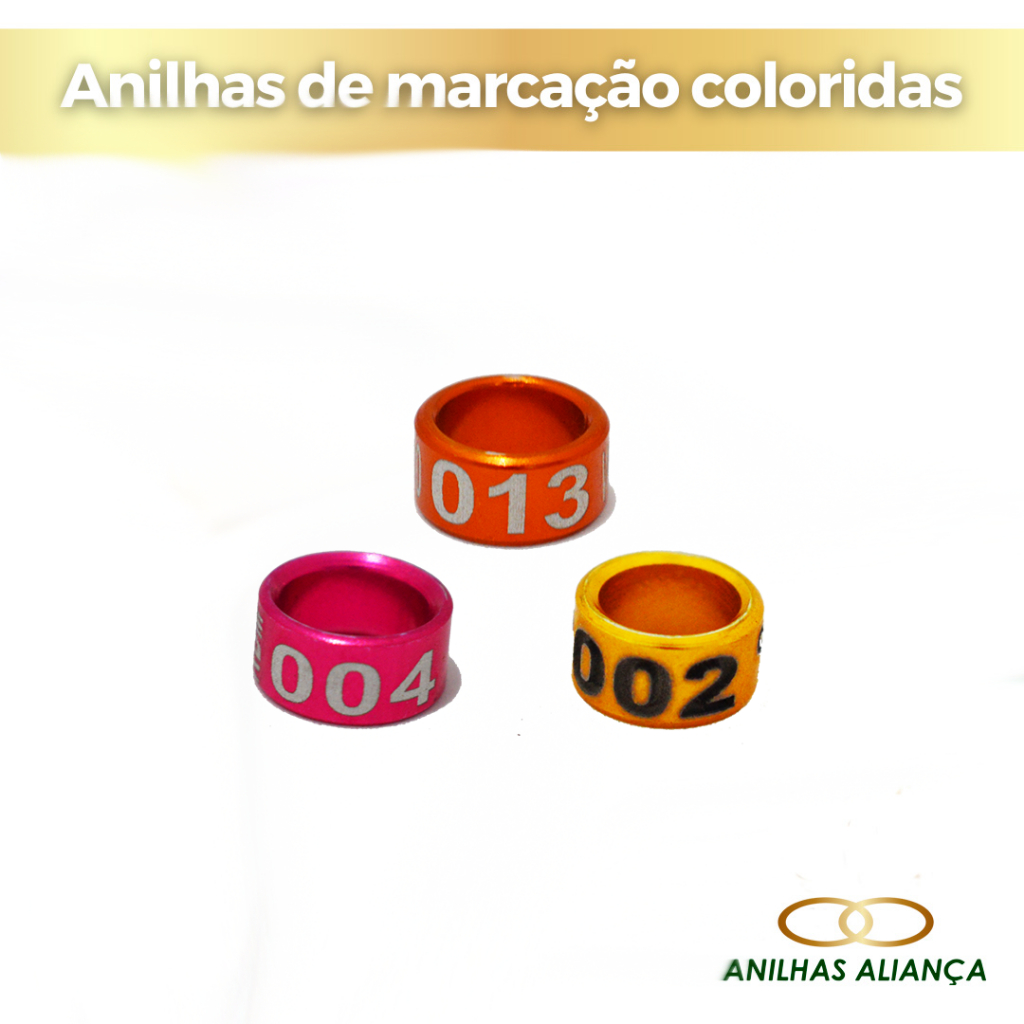 20 Anilhas De Marcação - Aliança - Fechada (calopsita 5.5mm) em Oferta na Shopee