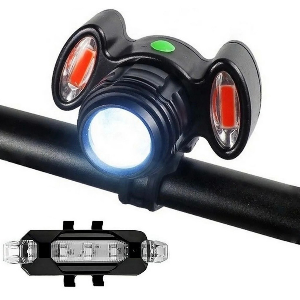 Farol Bike Led T6 Lanterna Cabeça K8 288000 W + 6 Baterias LT-8522