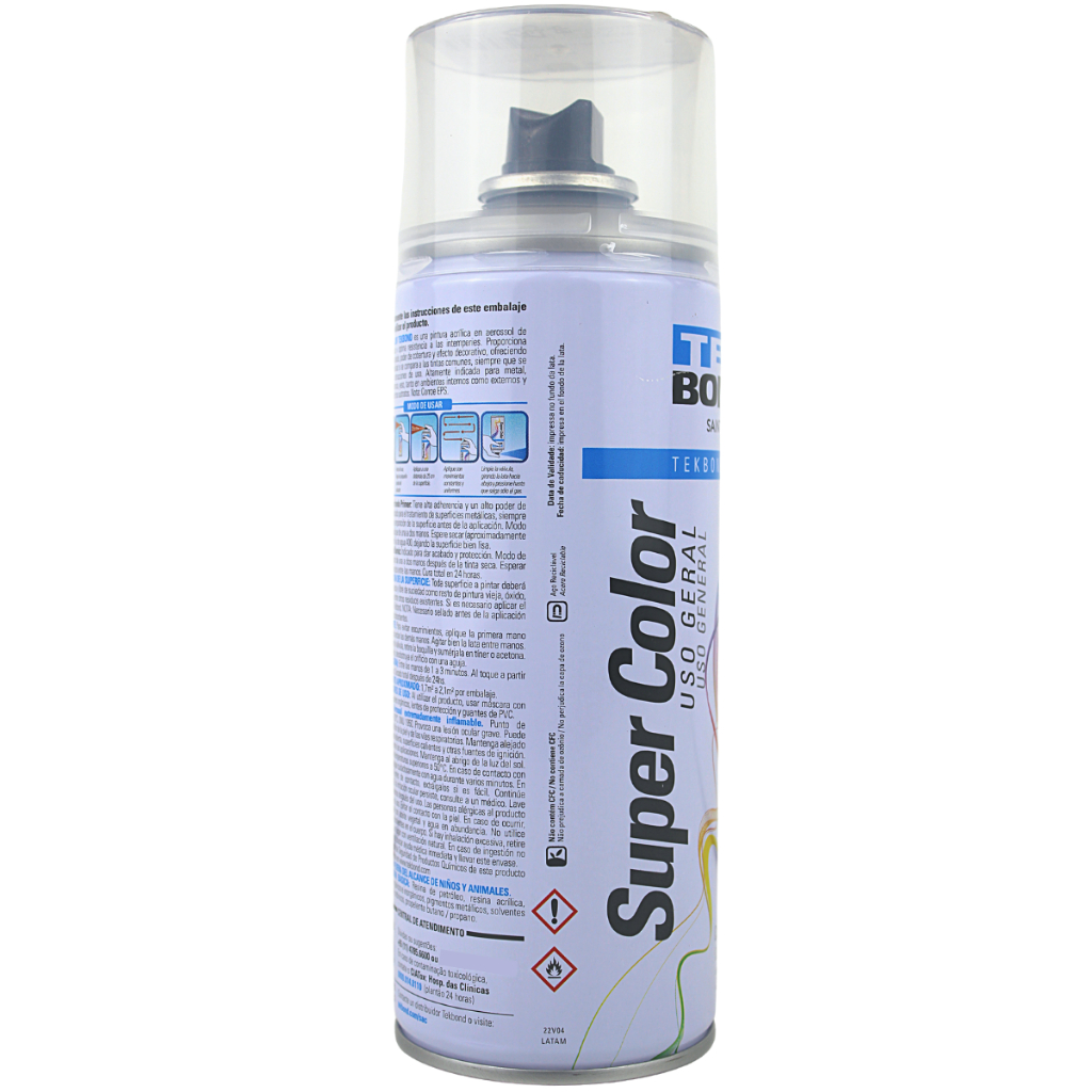Spray Verniz Aerossol Incolor Super Color Uso Geral 3500ML/250G Tekbond | Piqueri Autopeças · foto 2