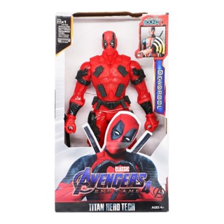 boneco Deadpool 30cm luz com música em Oferta na Shopee