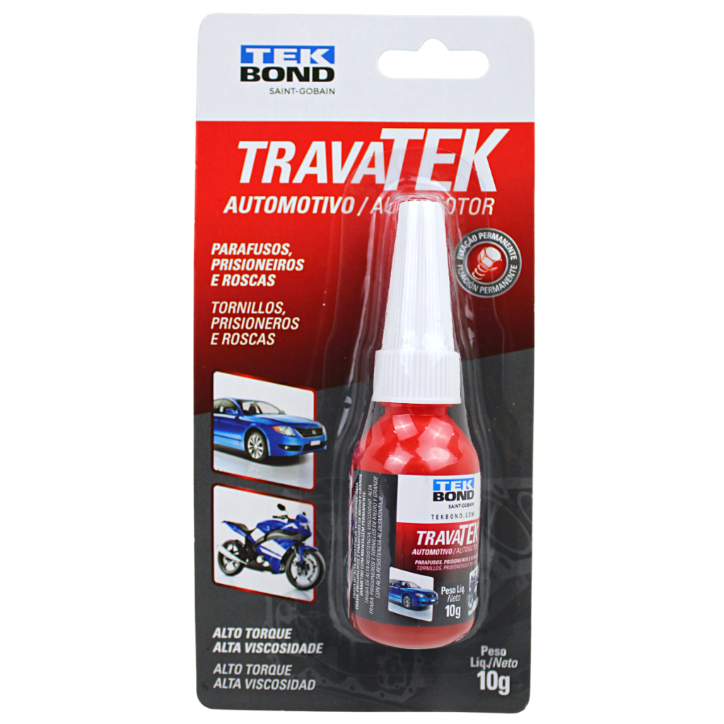 Trava Rosca Vermelho Blister 10g - Tekbond | Piqueri Autopeças