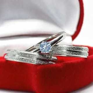 Par de Aliança de Namoro Casamento Prata Brilhante Diamantada Canal Fina 4mm Aço