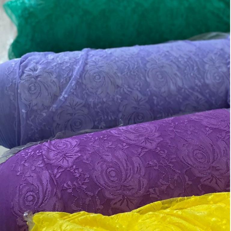 3 Metros de Renda Poliamida com Elastano Branco e Várias Cores  3m x 1,50 de Largura