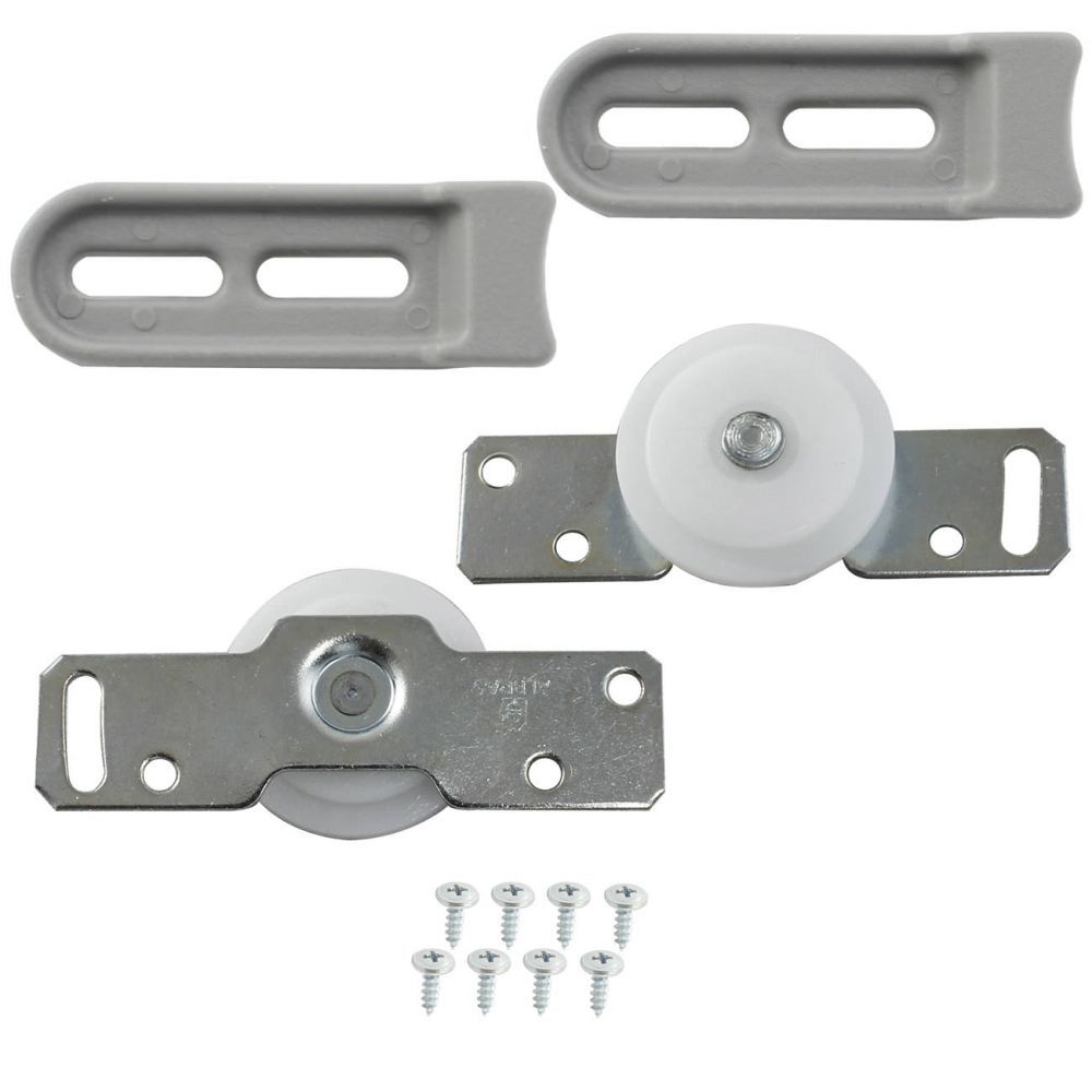 KIT SISTEMA PORTA CORRER CHAPA RETA 1 PORTA METAL
