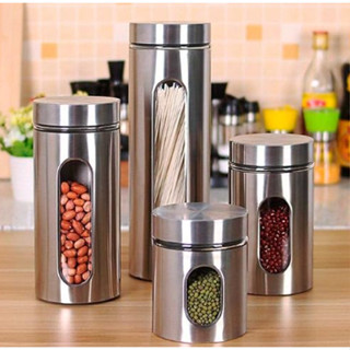 Pote Inox Visor Style Vítreo Fechamento Hermético