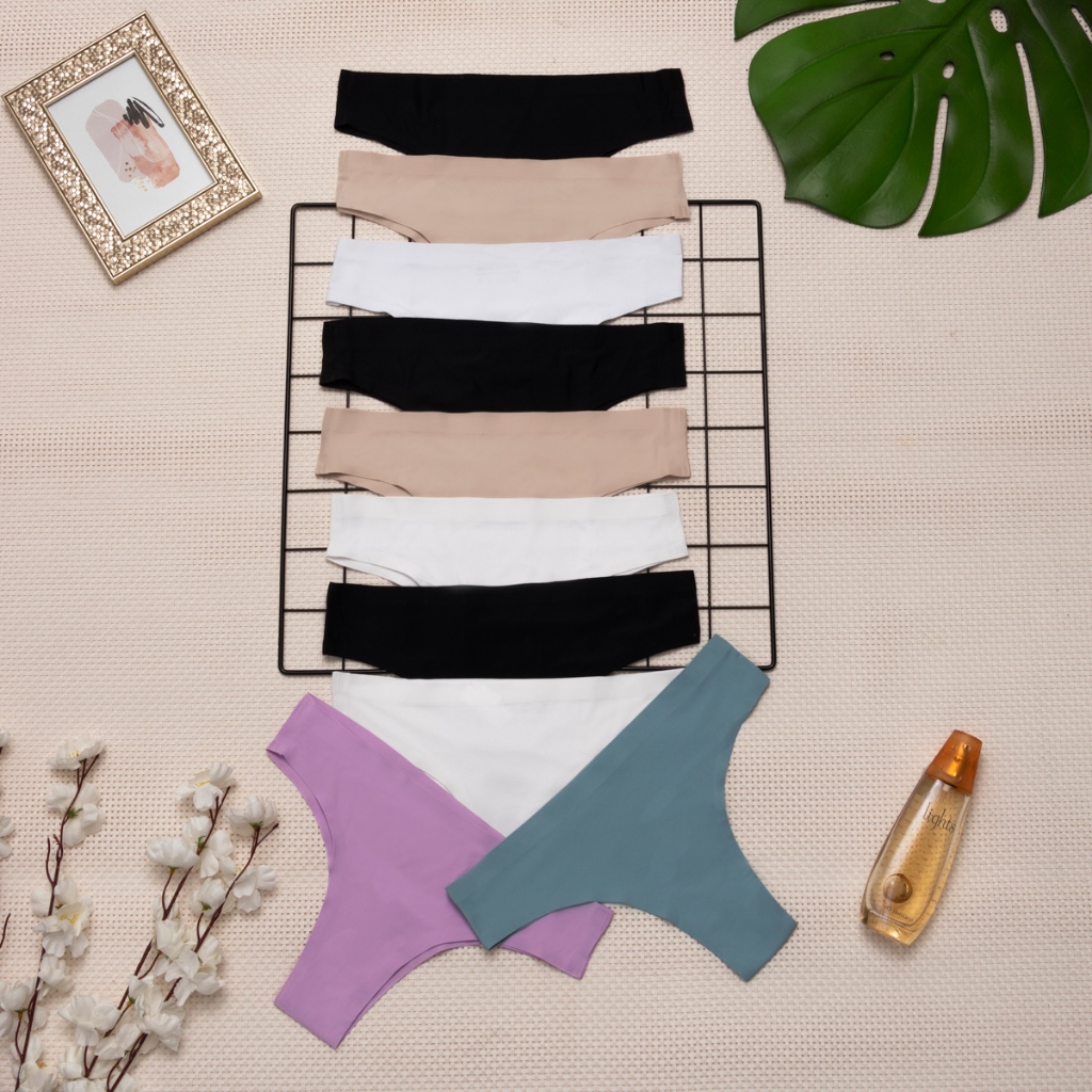 Kit Com 10 Calcinhas Sem costura Tanga corte a Laser PROMOÇÃO - Tanga Laser