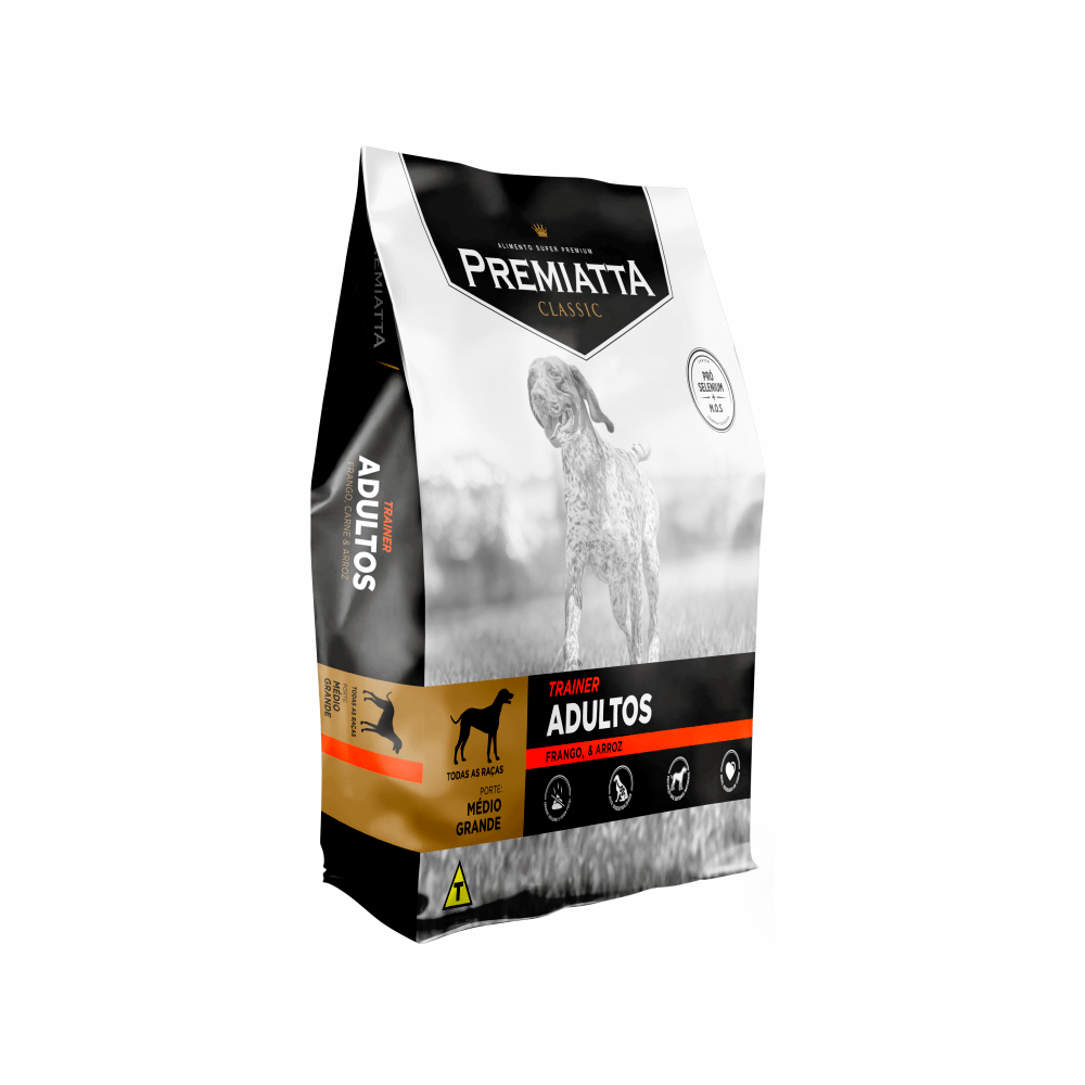 Ração Premiatta Classic Trainer Cães Medio e Grande sc 15kg