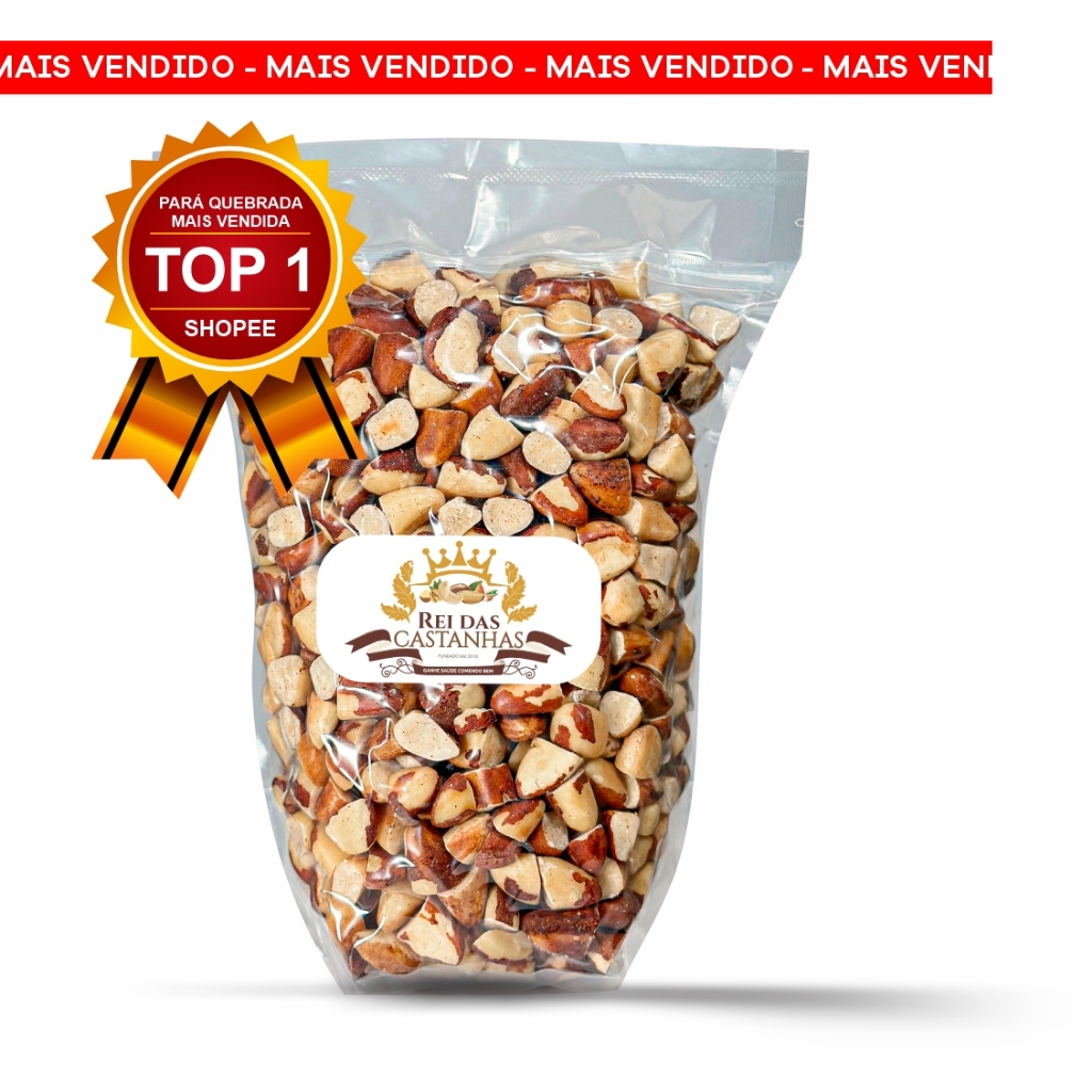 Castanha do Pará Quebrada Premium 250G/500G/1KG Safra Nova [COM ATM] -  Indústria Rei das Castanhas em Oferta na Shopee