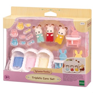 Sylvanian Families Conjunto Cuidando Trigêmeos - Epoch 5532 em Oferta na Shopee