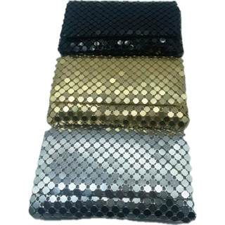 Bolsa Clutch Festa Metal Prata Dourada Preta Casamentos Baladas WT158-1